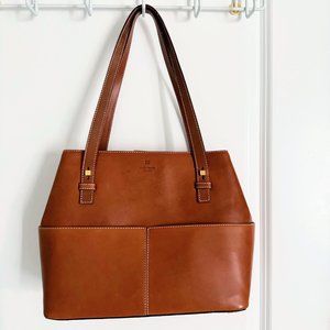 Kate Spade Vintage Cognac Leather Shoulder Bag